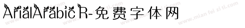 ArialArabic R字体转换